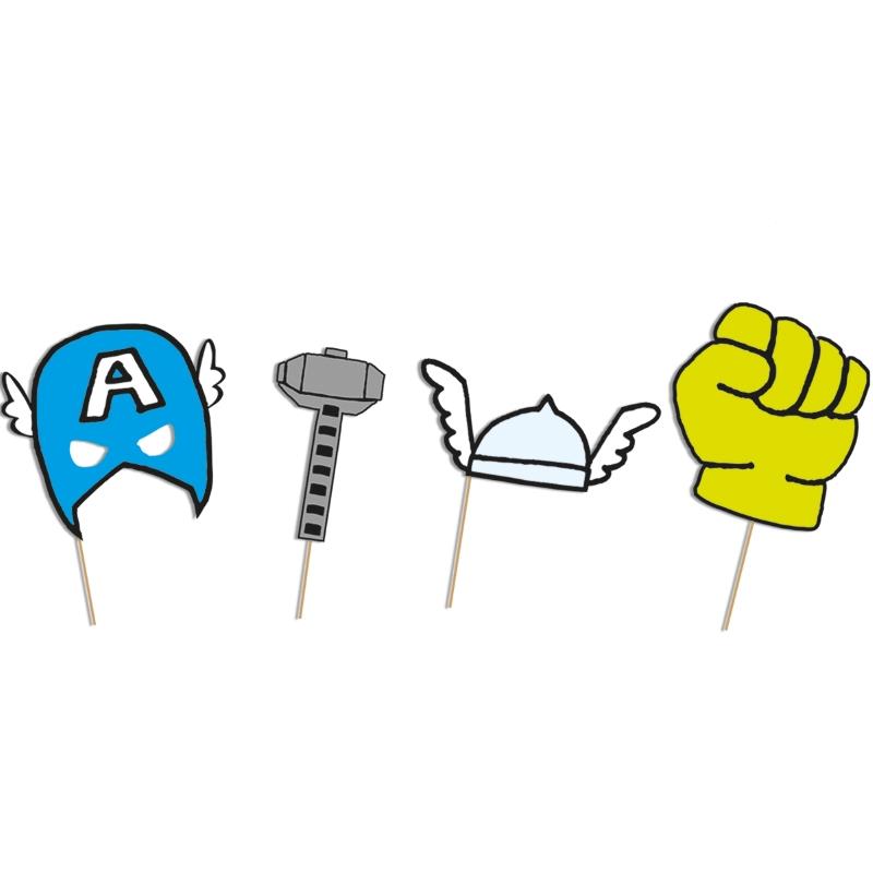 Marvel Avengers Props Pop Art 6 Pack | Party Save Smile