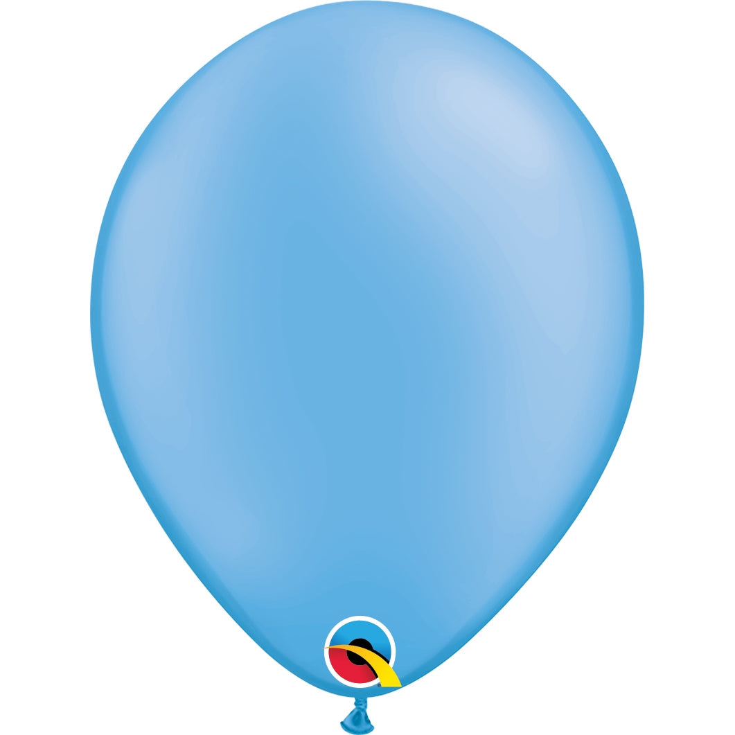 Neon Blue 11 Inch Latex Balloons: Qualatex Decorator | Party Save Smile