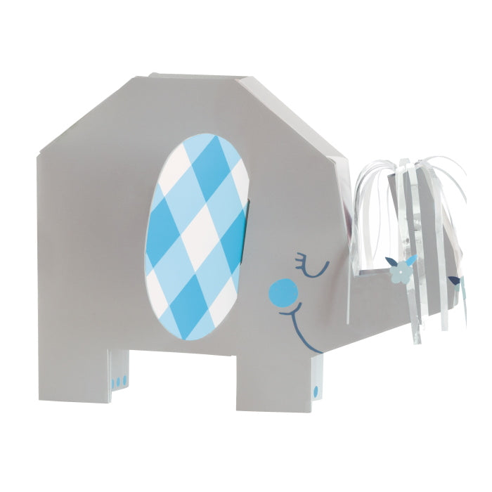 Blue Elephant Table Decoration Centrepiece 25cm | Party Save Smile