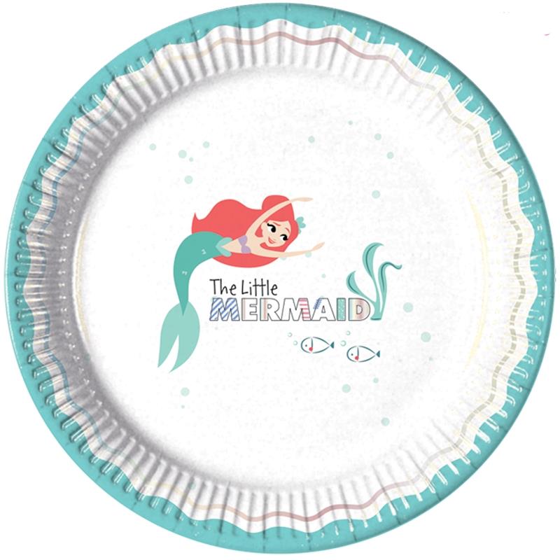 Ariel the Little Mermaid Paper Plates Pack of – Party Save Smile