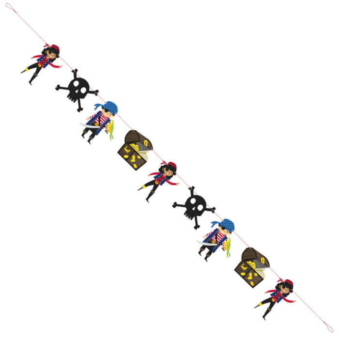 Pirate Bunting Hanging Garland 2.1 Metres | Party Save Smile
