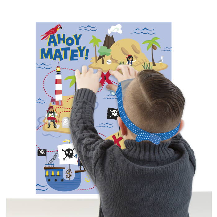 Pirate Pin the Cross on the Treasure Party Game | Party Save Smile