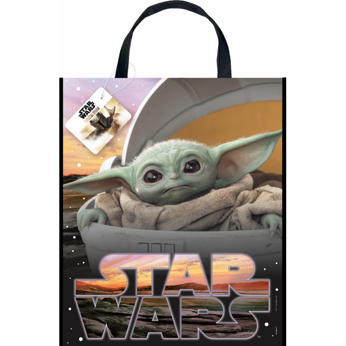 Mandalorian Large Party Tote Bags with Handles | Party Save Smile