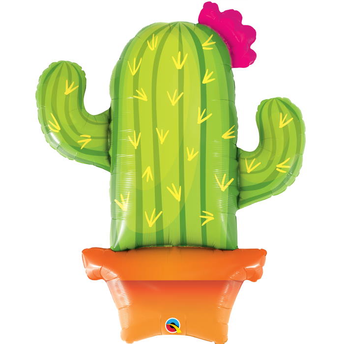 Cactus Potted Giant Foil Balloon 39 inch | Party Save Smile