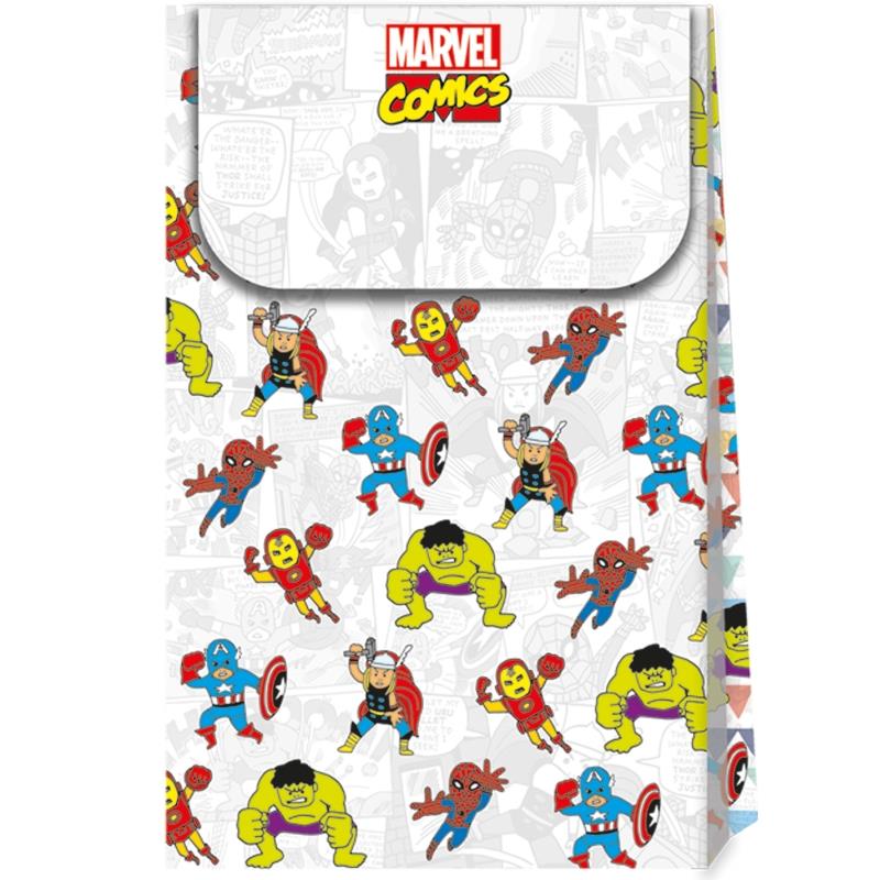 Avengers Pop Arty Comic Party Bags Pack of 6 | Party Save Smile
