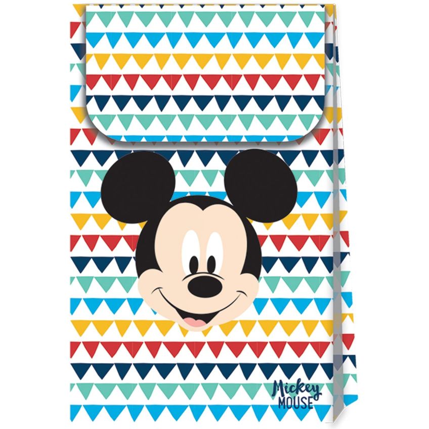 Mickey Mouse Awesome Paper Party Bags Pack of 6 | Party Save Smile