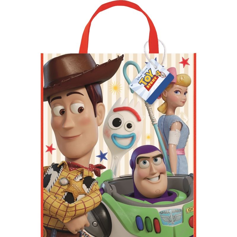 Toy Story 4 Plastic Party Tote Favour Bag with Handle | Party Save Smile