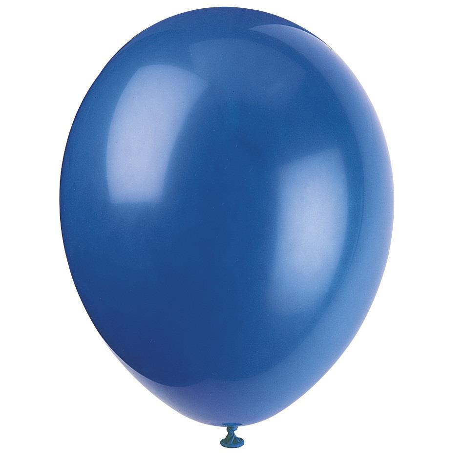 Dark Blue 12 inch Party Latex Balloons Pack of 10 | Party Save Smile