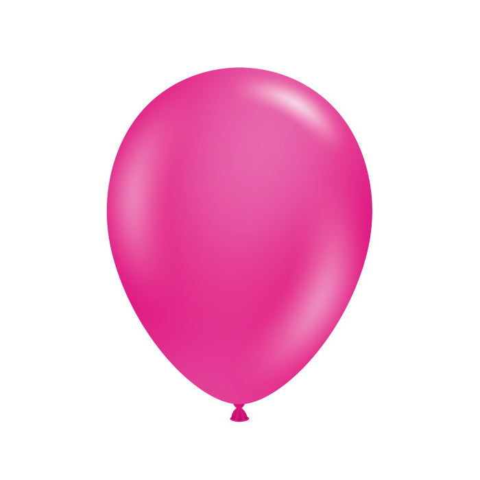 Tuftex Hot Pink Latex Balloons 5 inches | Party Save Smile