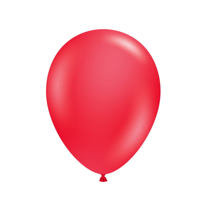 Tuftex Red Latex Balloons 5 inches | Party Save Smile
