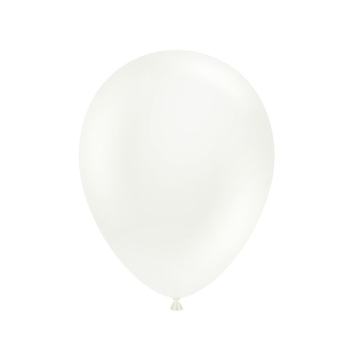 Tuftex White Latex Balloons 5 inches | Party Save Smile