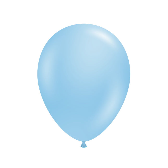 Tuftex Baby Blue Latex Balloons 5 inches | Party Save Smile