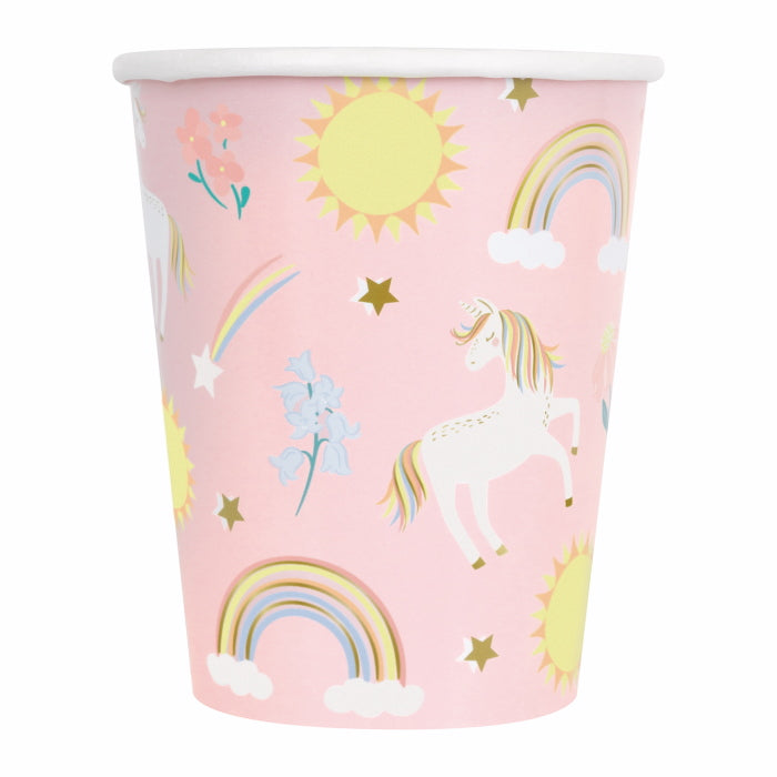 Dainty Unicorn Paper Cups Pack of 8 | Party Save Smile