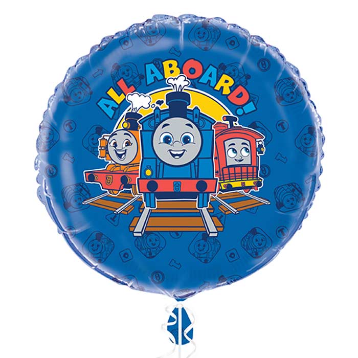 Thomas and Friends All Aboard Foil Balloon 18 inches | Party Save Smile