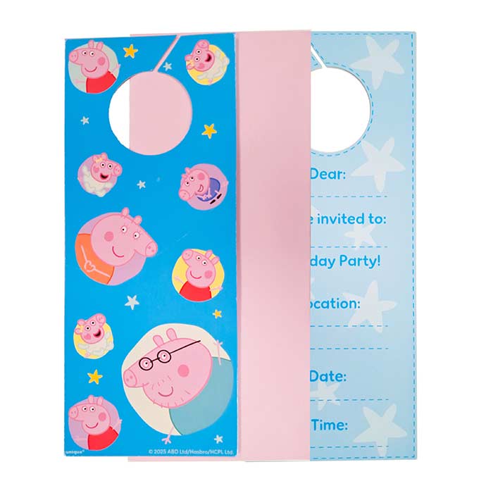 Peppa Pig Invitations Pack of 8 | Party Save Smile