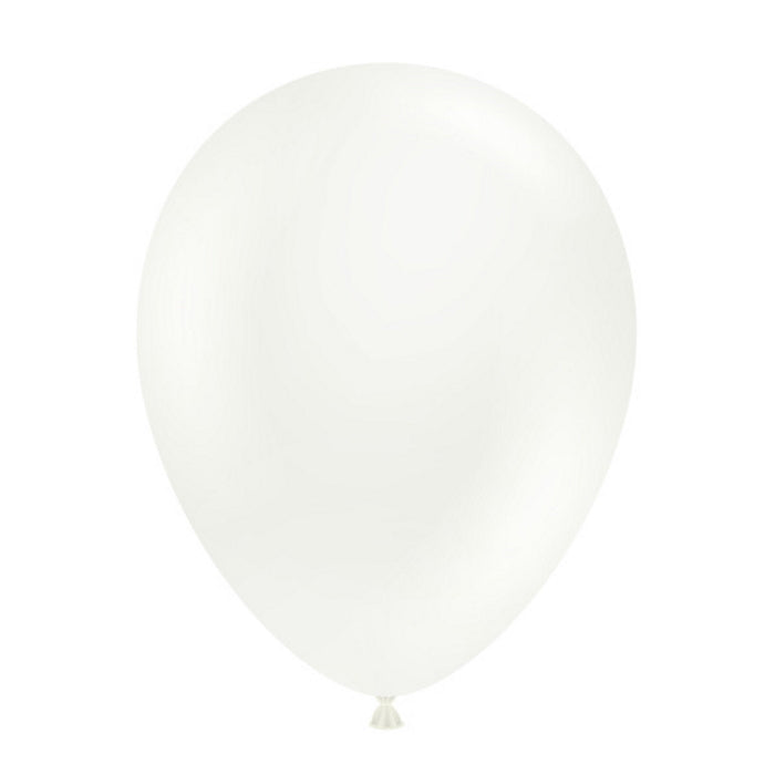 Tuftex White Latex Balloons 11 inches | Party Save Smile