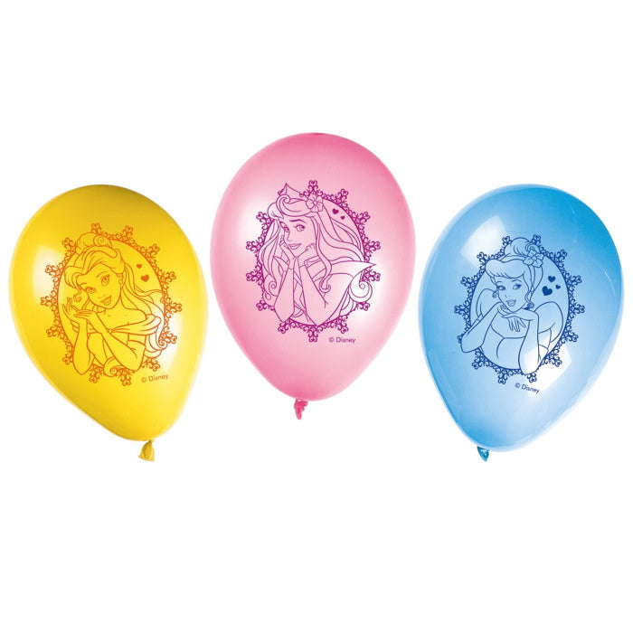 Disney Princess Latex Balloons Pack of 8 | Party Save Smile