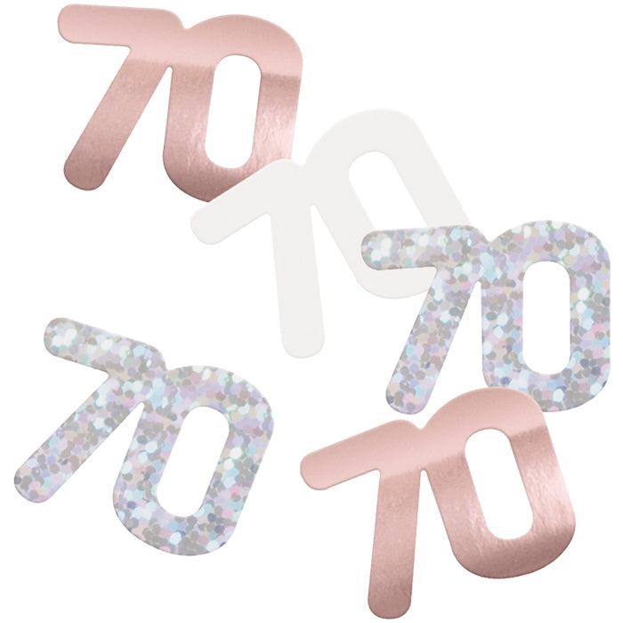 Rose Gold 70 Confetti 14g | Party Save Smile