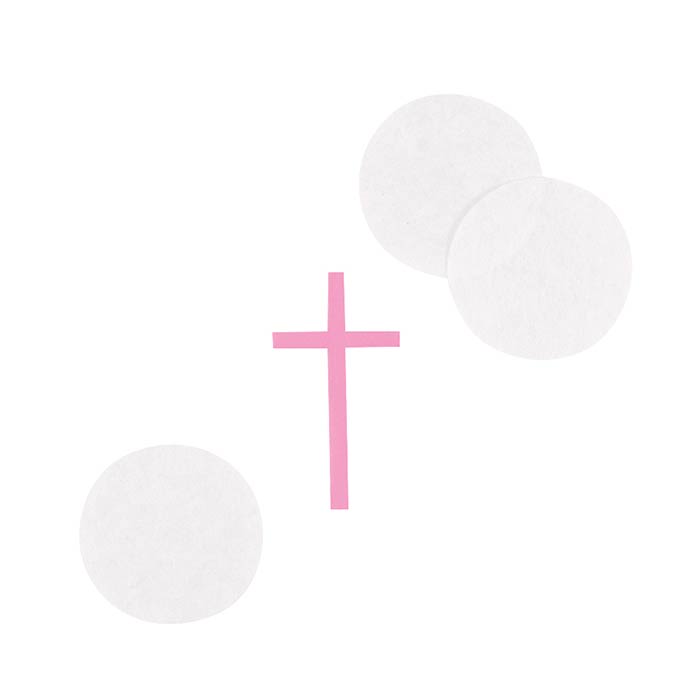 Pink Holy Cross Communion Paper Confetti | Party Save Smile