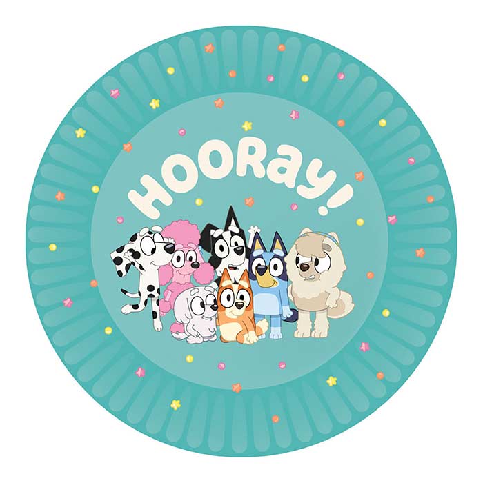 Bluey Party Plates Pack of 8 | Party Save Smile