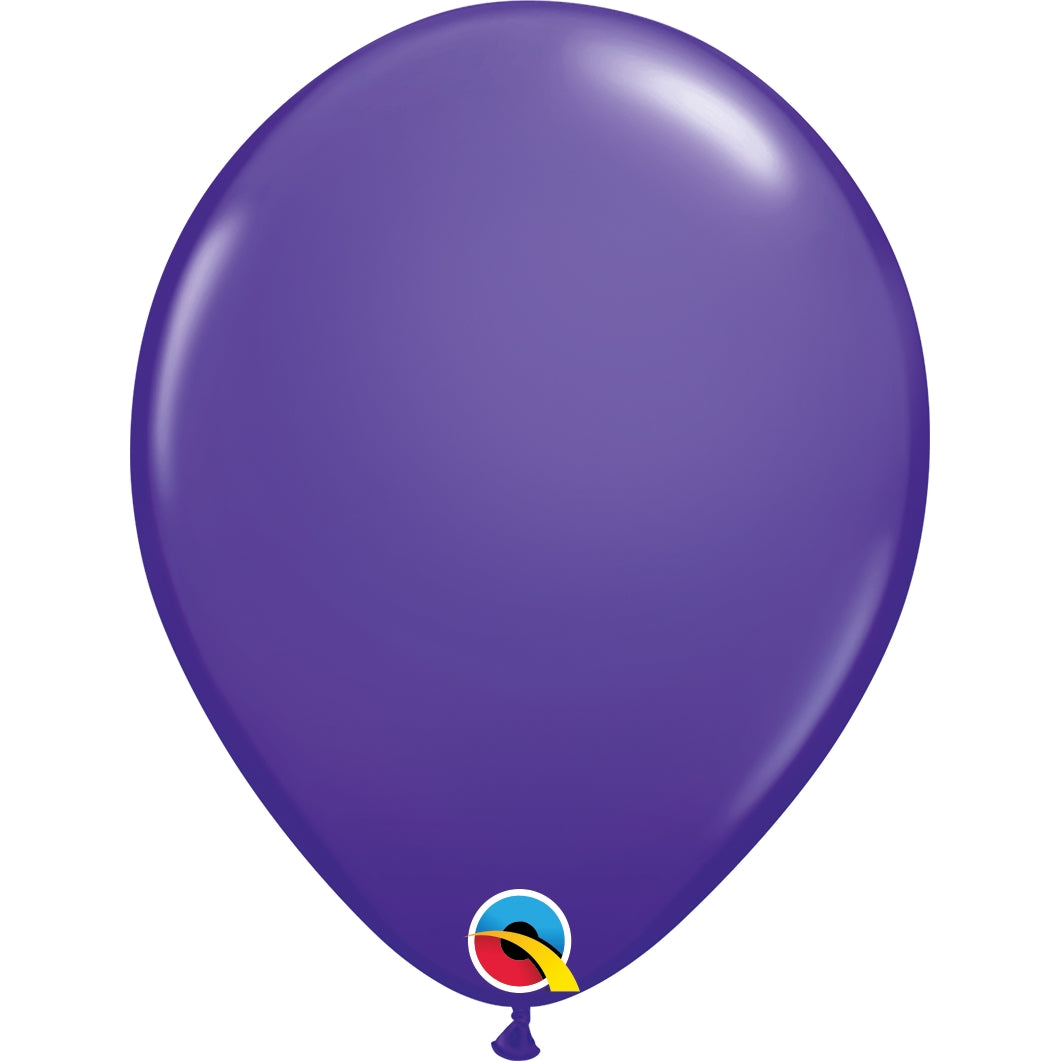 Purple 11 Inch Latex Balloons: Qualatex Decorator Balloons | Party Save Smile