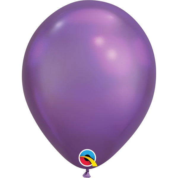 Chrome Purple Latex Party Balloons 7 inch