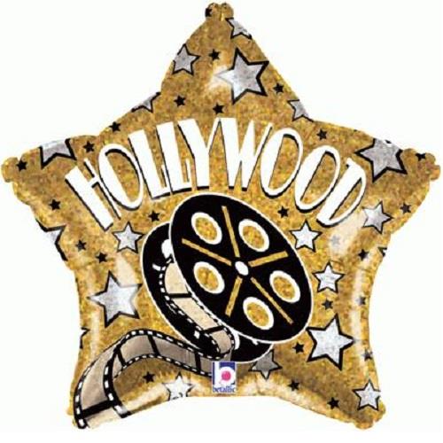 Gold Hollywood Foil Balloons 19 inches | Party Save Smile