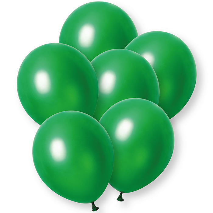 Forest Green Latex Balloons 12 Inch 8 Pack | Party Save Smile