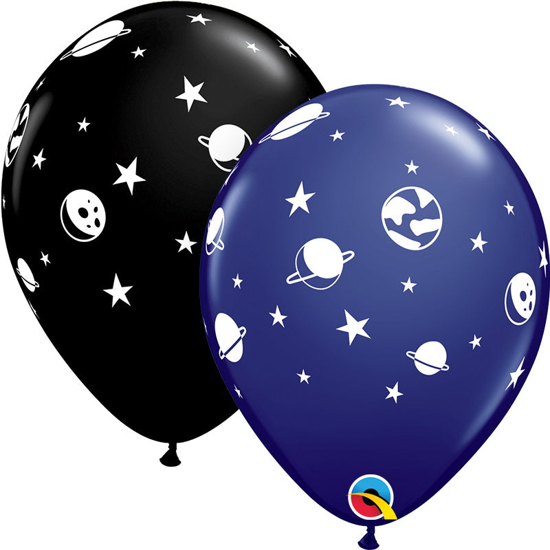 Space Planet Latex Balloons 11 inches