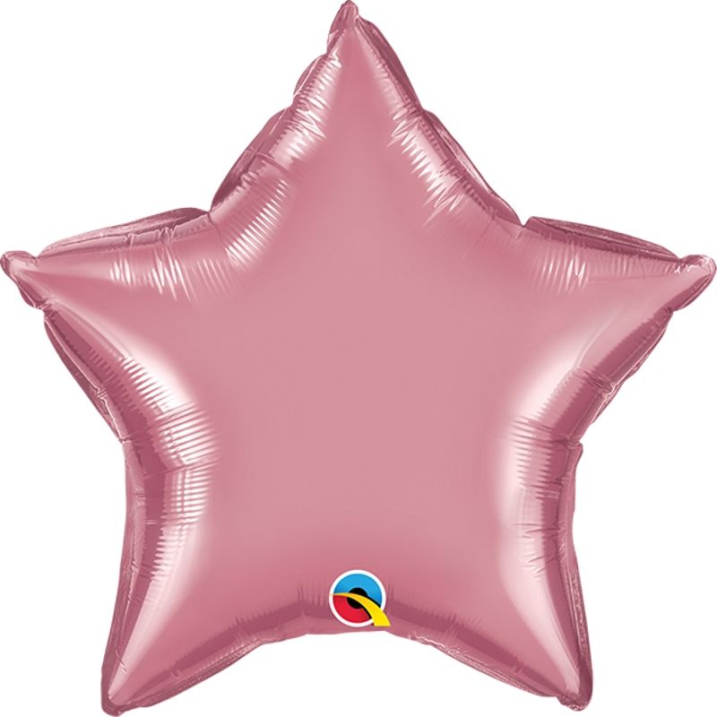 Star Chrome Mauve Foil Balloon 50cm | Party Save Smile