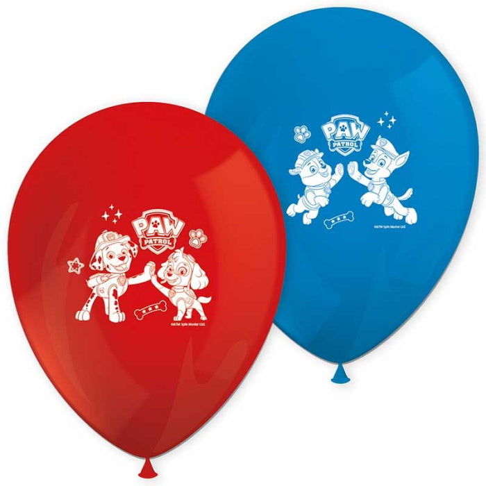 Paw Patrol Rescue Heroes Latex Balloons Pack of 8 | Party Save Smile