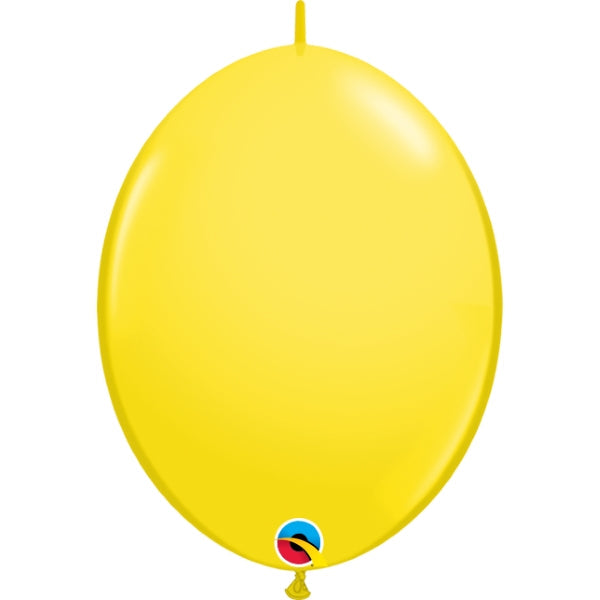 Quick Link Balloons - Yellow Qualatex 6 inch | Party Save Smile