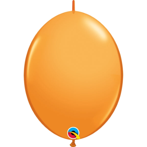 Quick Link Balloons - Orange Qualatex 6 inch | Party Save Smile