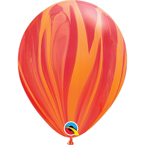 Superagate Balloons - Red and Orange 11 inch | Party Save Smile