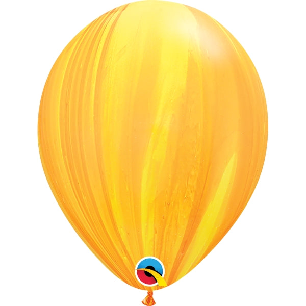 Marble Balloons - Yellow and Orange 11 inch | Party Save Smile