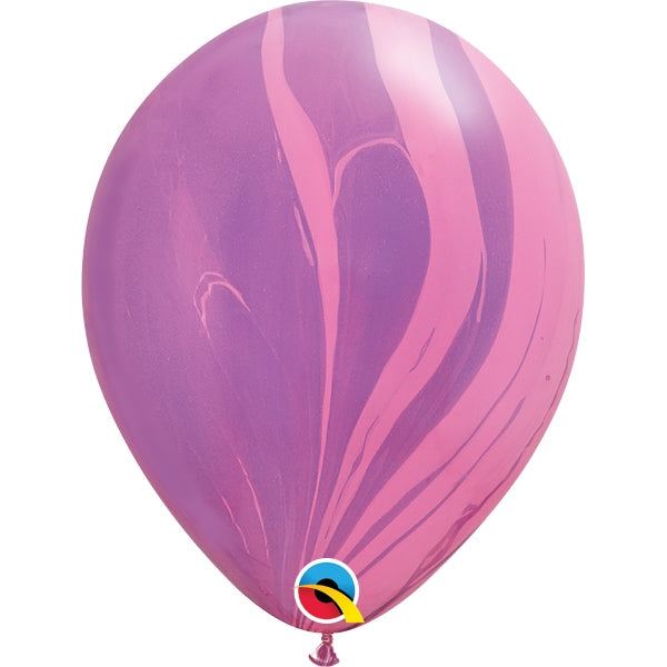 Superagate Balloons - Pink and Purple 11 inch | Party Save Smile