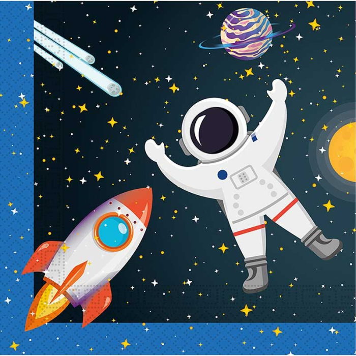 Space Themed Napkins Pack of 20 | Party Save Smile