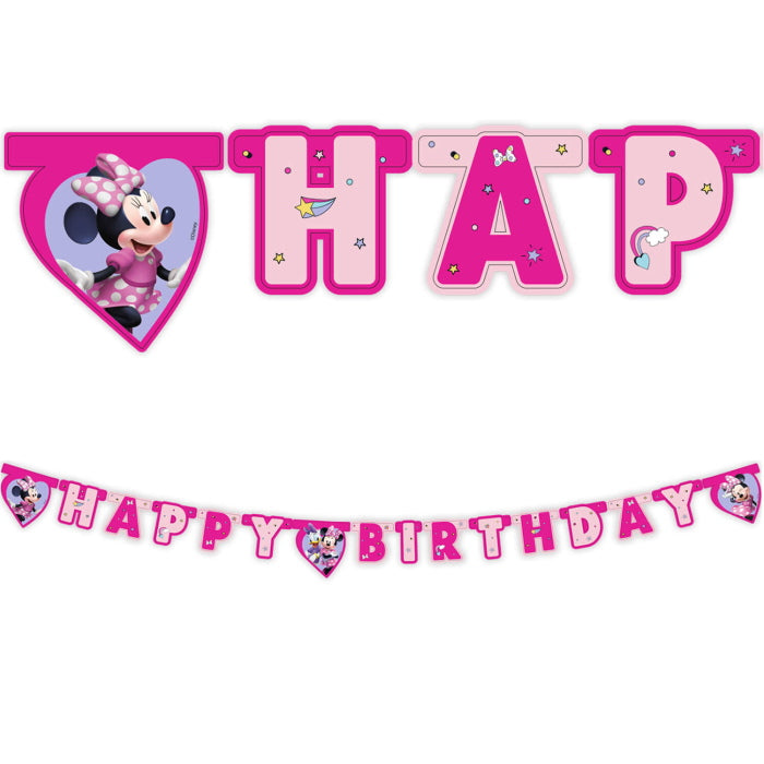 Minnie Mouse Junior Happy Birthday Banner 2 metres | Party Save Smile