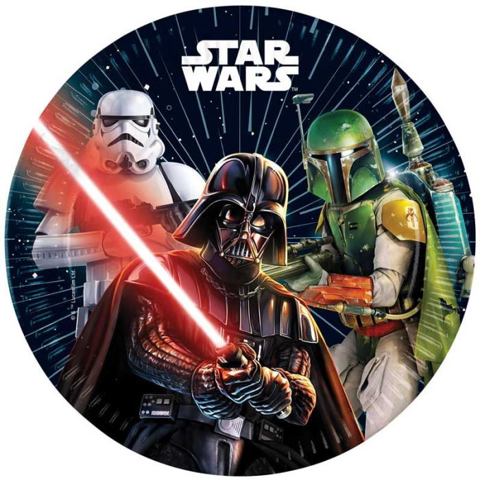 Star Wars Galaxy Party Plates Pack of 8 | Party Save Smile