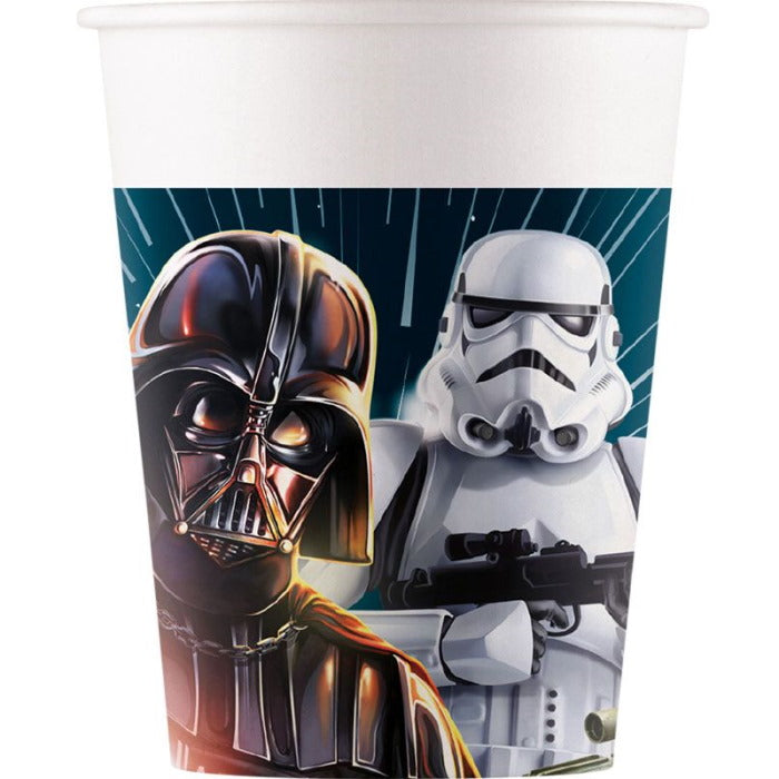 Star Wars Galaxy Paper Cups Pack of 8 | Party Save Smile