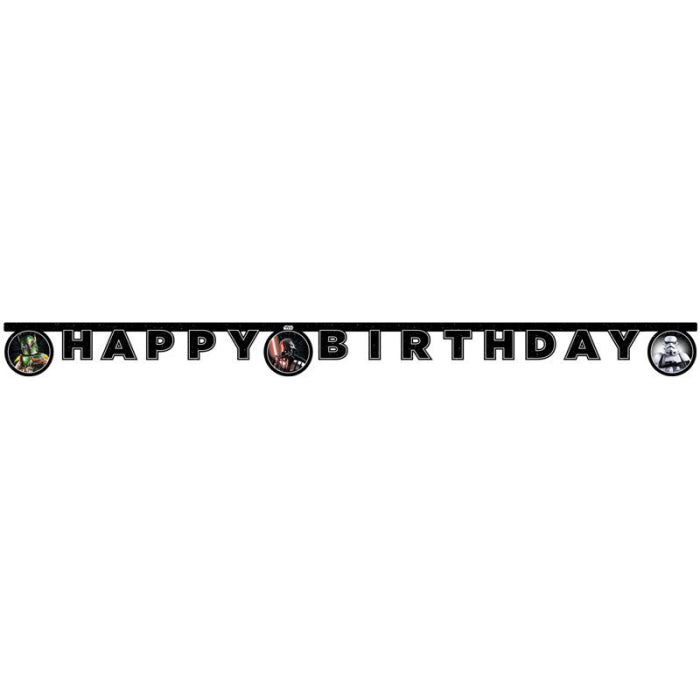 Star Wars Galaxy Birthday Banner 2 metres | Party Save Smile