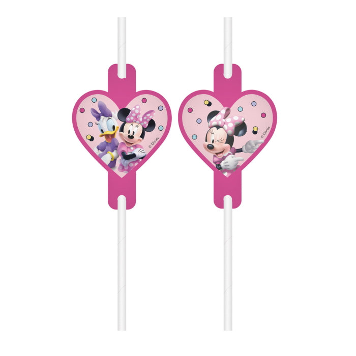 Minnie Mouse Junior Paper Straws 4 Pack | Party Save Smile