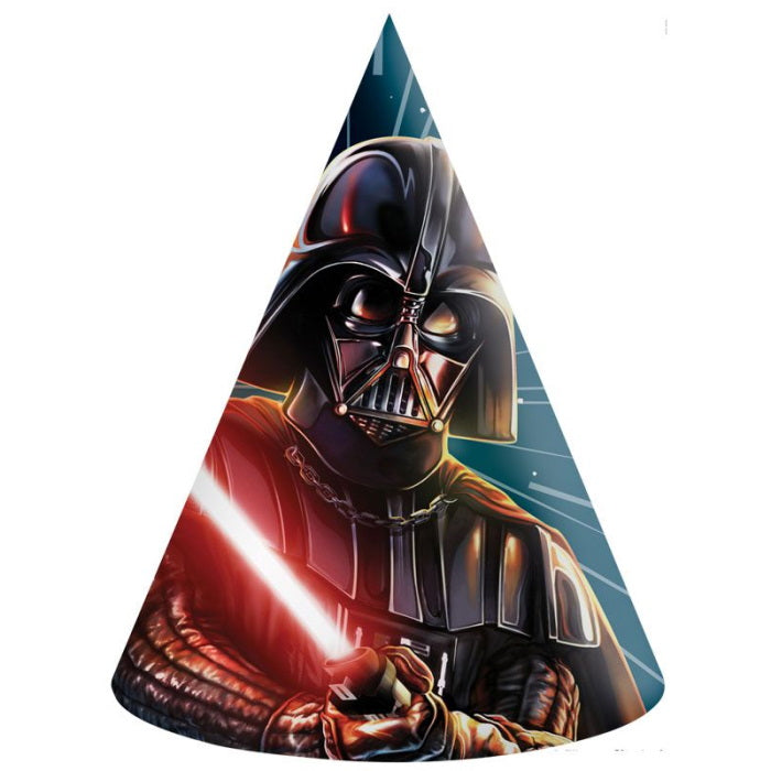 Star Wars Galaxy Party Hats Pack of 6 | Party Save Smile