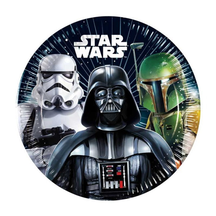 Star Wars Galaxy Paper Plates Pack of 8 | Party Save Smile