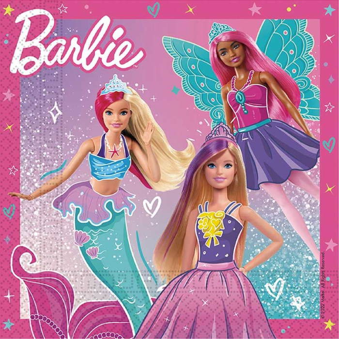 Barbie Party Napkins Pack of 20 | Party Save Smile