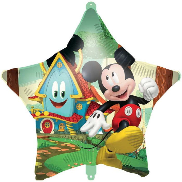 Mickey Mouse Rock the House Star Foil Balloon 18 inches | Party Save Smile