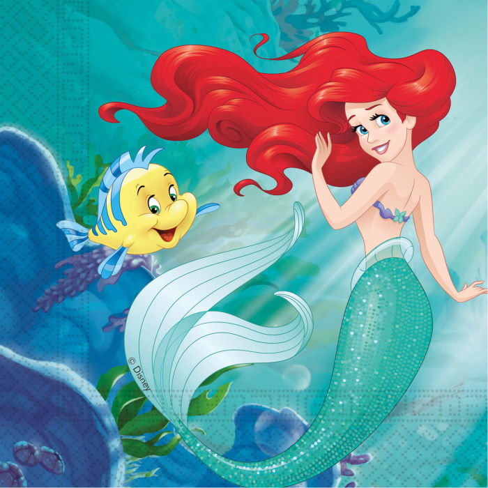 Little Mermaid Napkins 20 Pack | Party Save Smile
