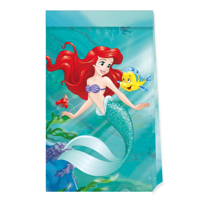 Little Mermaid Paper Party Bags 4 Pack | Party Save Smile