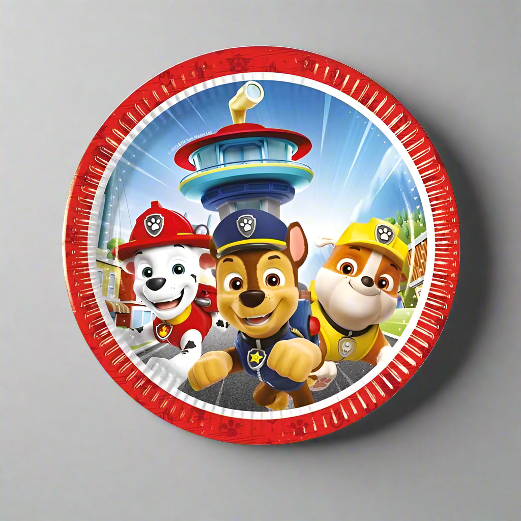 Paw Patrol Rescue Heroes Party Plates 8 Pack