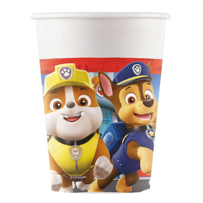 Paw Patrol Rescue Heroes Paper Cups 8 Pack | Party Save Smile